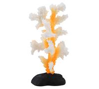 Smandy Corail Artificiel, Corail Lumineux de Silicone d'usine de Simulation pour la décoration de réservoir de Poissons Ornements d'aquarium(Jaune)