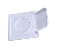 Smandy Couvercle d'aération de Sèche-linge à Double Porte, Matière Plastique, Joint Extérieur Efficace, Empêche les Rongeurs, Convient aux Tuyaux de 4,1 Pouces, Idéal pour un Usage Domestique