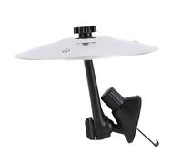 Smandy Décoration de Cymbale D'accident de Voiture avec Support Réglable, Son Clair et Net, Volume élevé pour le Divertissement de Tambour de Ventilation de Voiture (SILVER)