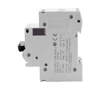 Smandy Disjoncteur DC 2P 16A/32A/63A 250V Interrupteur à Air Miniature Montage sur Rail DIN pour Système de Grille de Panneaux Solaires Hybride Solaire éolien avec Protection contre les (16A)