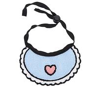 Smandy Écharpe Réglable en Laine pour Animaux de Compagnie, Serviette de Cou pour Chien et Chat Faite à la Main avec Boucle, Motif Cœur pour Petits Animaux de 5.5 à 15.7 Pouces (M)