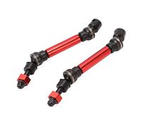 Smandy Ensemble D'arbres de Transmission RC, Kit d'arbre de Transmission Avant et Arrière Réglable en Acier allié D'aluminium Antirouille pour 1/10 3S Senton Big Rock (Rouge)