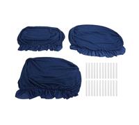 Smandy Ensemble de Couvertures de canapé 3PCS, Tissu Polyester en Polyesterhane Doux et Confortable avec Ourlet élastique pour Canapés à Double Triple Couloir Toute L'année (Bleu Marine)