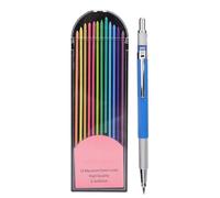 Smandy Ensemble de Crayons de Construction, 12 Recharges en Graphite avec Mécanisme Rétractable pour Croquis, Dessin, Travail du Bois et artisanat.