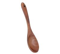 Smandy Ensemble de Cuillères, Cuillère à Salade et Fourchette en Bois de qualité Alimentaire de 10,2 Pouces avec Poignée Ergonomique pour la Cuisine, la Salle à Manger, la Vaisselle en Bois de Teck,
