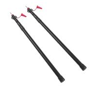 Smandy Ensemble de Poteaux en Alliage en Alliage en Aluminium, 235 Cm 4 Section Stakes D'assistance Réglables pour la Cour à Pique-Nique Extérieure Barbecue