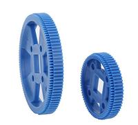 Smandy Ensemble D'engrenages en Plastique de Moteur de Boîte de Vitesses 80 Pièces, Accessoires de Fabrication Scientifique de Robot à Monter Soi-même avec Manchon d'arbre de Poulie à