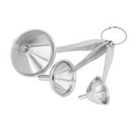 Smandy Ensemble D'Entonnoirs de Cuisine, Paquet de 3 Petits Entonnoirs en Acier Inoxydable pour Remplir des Bouteilles avec 3 Tailles Différentes pour Huiles Essentielles, épices,