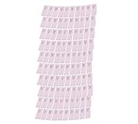 Smandy Étiquettes de Couture en Microfibre Faites à la Main, 2x5cm, avec 4 Trous de Couture, pour Bricolage, Sacs à Coudre, Portefeuilles, Chapeaux, Vêtements, 100 Pièces (01)
