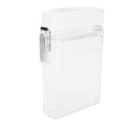 Smandy Étui du Support de Carte d'identité, Support de Badge en Plastique à L'épreuve de L'eau Lourde avec Touche de Lanière de sécurité pour les Cartes de Crédit en Espèces (transparent)