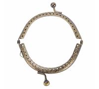 Smandy Fermoir de Sac à Main Cadre Fer Kiss Lock Fermeture de Sac 8,5 Cm Fermoir de Porte-Monnaie en Métal pour Le Bricolage à Main Portefeuille Faisant la Restauration Vintage Amateurs d'artisanat
