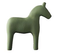 Smandy Figurine de Cheval en Bois, Statue Artisanale Suédoise Vintage Inachevée en Pin pour la Décoration de la Maison et du Bureau (Petite Taille)