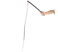 Smandy Fouet de Dressage Professionnel pour Chiens, Accessoires pour Animaux de Compagnie, Outils de Dressage pour Chiens avec Manche en Bois, Matériau en Cuir pour de Taille