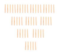 Smandy Goupilles de Cheville en Bois 50 Pièces, Chevilles Cannelées Robustes en Bois Massif pour L'assemblage et les Joints de Meubles, avec Extrémités Biseautées, Insertion Facile (M6 * 50 (50