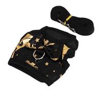 Smandy Harnais pour Lapin, Laisse, Gilet Réglable en Nylon Souple pour Animaux de Compagnie, avec Corde de Traction et Jolis Motifs pour Petits Animaux, Cochons d'Inde, Hérissons (M)