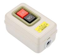 Smandy Interrupteur à Bouton-poussoir Autobloquant, BS230B 3P Interrupteur D'alimentation Marche/arrêt AC 380 V 3,7 KW, avec Bornes à Vis pour le Contrôle du Moteur du Circuit