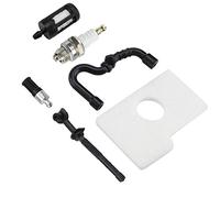 Smandy Kit de Bougie D'allumage de Filtre à Huile et à Air de Remplacement pour Tronçonneuse 017 018 MS170 MS180 avec Matériau éponge en Céramique de Caoutchouc Métallique ABS