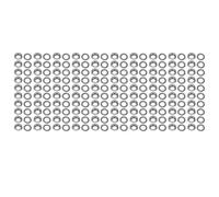Smandy Kit de Monture Métallique de 100 PCS, Ensemble D'œillets en Laiton de Taille de 18 Mm pour le Travail en Cuir et le Renforcement de Tissu Tarts (GRAY)