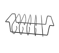 Smandy La Grille à Rôtir en Fer Peut Contenir 4 Grilles à Côtes pour Fumer et Griller, Support de Barbecue Antiadhésif avec Poignées Faciles à Saisir pour Four et Grill