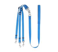 Smandy Laisse de Chien en Nylon épaissie Laisse de Chien à 3 Voies, de Triple pour Les Colliers et de d'entraînement de Marche d'animaux de Petite et Moyenne Taille (Blue)