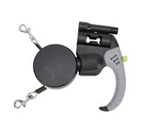Smandy Laisse Rétractable pour Chien à Double Tête, Laisses Rétractables, Laisse Extensible pour Animaux de Compagnie, Verrouillage de sécurité, Corde pour Chiens de Petite et Moyenne Taille,