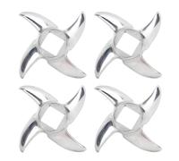 Smandy Lames de Broyeur en Acier Inoxydable, Remplacement de Lames 4 Pièces pour une Cuisson sans Effort, Broyage de Viande et de Fruits de Mer