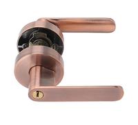 Smandy Levier d'entrée de Porte, Poignée Intérieure Moderne en Alliage d'aluminium, Levier de Verrouillage Rond Robuste pour Chambres et Salles de Bains à la Maison