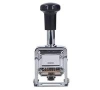 Smandy Machine de Numérotation Automatique à 6 Chiffres, Cadre en Alliage de Zinc avec Poignée en Caoutchouc pour la comptabilité des Médicaments Bancaires