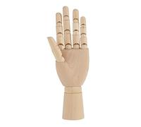 Smandy Main en Bois Sculpture Flexible Mobile Artiste Dessin Peinture 10 Pouces Décoration Bureau Modèle