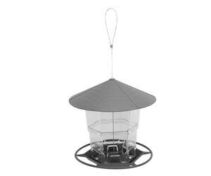 Smandy Mangeoire à Oiseaux à Crochet en Métal, Mangeoire à Oiseaux Pliable à Suspendre avec Crochet en Métal épais, Conception étanche à la Pluie et aux Fuites, 8 X 7,8 X 7,3 Pouces pour Une