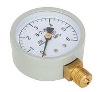 Smandy Manomètre de Vanne de Réfrigération à Trois Voies avec Interface 1/4" pour Systèmes de Climatisation, Ensemble de Jauges de Diagnostic Professionnel, Corps en Laiton 0-10 000 Psi (Vanne à
