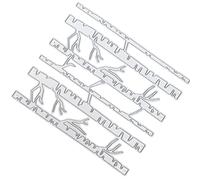 Smandy Matrice de Découpe et de Gaufrage en Métal, Gabarit en Acier au Carbone pour Papier et Carton, Motif Forêt de Bouleaux, pour la Gravure, le Gaufrage et la Découpe à la main.