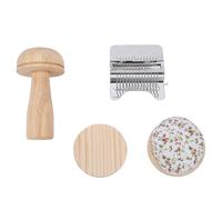 Smandy Mini Kit d'outils de Reprisage, Métiers à Tisser, Ensemble de Patchs en Tricot, Outil de Réparation de Tissage avec 50 Fils pour Réparer les Chaussettes, les Jeans, les Pulls, Mini Kit