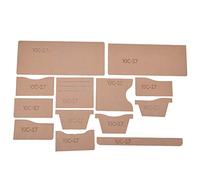 Smandy Modèle de Modèle de Portefeuille, de Sac à Main Court en Acrylique Transparent avec Film Protecteur en Papier Kraft, pour L'artisanat Manuel