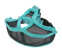 Smandy Muselière Courte Respirante pour Chien, Muselière Réglable en Maille pour Bouledogue Français, Boston Terriers (M)