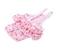 Smandy Pantalons en Coton pour Animaux de Compagnie, Couches pour Chiens, Sangle D'épaule Réglable, Doux et Respirant, avec Conception à Crochets et Boucles, pour Petits, Moyens et (M)