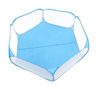 Smandy Parc Portable pour Animaux de Compagnie Pop Up Tente de Cage pour Animaux de Compagnie avec Ventilation en Transparente pour Petits Chats Chiens Chiots Lapins Voyage en (Blue)