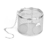 Smandy Passoire à Boule de thé en Acier Inoxydable, Infuseur à Mailles Extra Fines avec Crochet à Chaîne pour thé en Vrac et Assaisonnements (5.52x3.94in)