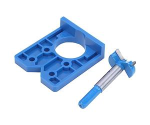 Smandy Perforateurs Localisateur de Charnière en Plastique Rotor en Alliage Ensemble d'outils de Travail du Bois de Bricolage 35 Mm pour l'installation de Charnières d'armoire de Porte Ouvre-Trou