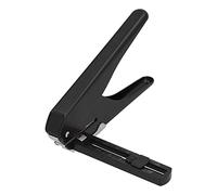 Smandy Perforatrice à Trous Réglables, Machine à Perforer sans Effort avec Dispositif de Récupération des Chutes de Papier, pour le Bureau et la Maison (BLACK)