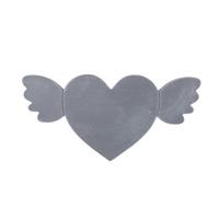 Smandy Pierre Commémorative pour Animaux de Compagnie, Pierre Tombale Commémorative en Résine pour Chien et Chat en Forme de Cœur avec Ailes pour Cadeau de Sympathie pour Animaux de