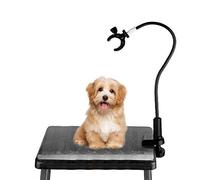 Smandy Pince Support Sèche-Animaux Mains Libres en Alliage d'Aluminium pour Table de Toilettage, Rotation 360° Ajustable, Fixation Sécurisée pour Sèche-Cheveux Chien et Chat, Idéale pour