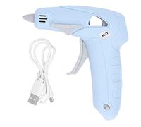 Smandy Pistolet à Colle sans Fil Rechargeable, Technologie des Fuites, Pistolet à Colle Chaude électrique USB 10W avec Système de Chauffage avancé, Batterie de Lithium 2200mAh pour la