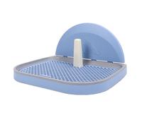 Smandy Plateau de Pot Portable en pour Toilettes pour Animaux de Compagnie, avec Couvercle Mural Amovible, pour Petits Chiens et Chiots de Moins de 15lb (Bleu Ciel)