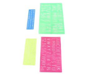 Smandy Pochoirs de Lettres et de Chiffres, Modèles de L'alphabet et des Chiffres, Pochoirs D'écriture et de Dessin avec les Signes A à Z et la Ponctuation 0 à 9 pour L'apprentissage des