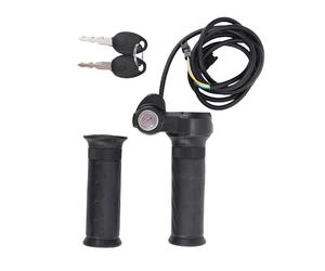 Smandy Poignée d'Accélérateur à Torsion Complète, Conception en Caoutchouc Souple, Accélérateur de Scooter électrique Ergonomique et Antidérapant, Idéal pour les Vélos et Scooters électriques