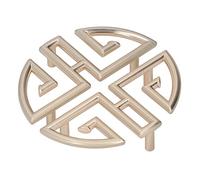 Smandy Poignée d'armoire Creuse, en Alliage de Zinc, Style Chinois Traditionnel, Installation Facile, Adaptée aux Bibliothèques et aux Armoires