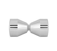 Smandy Poignées de Porte, poignée chromée en Alliage d'aluminium pour Porte de Douche en Verre à la Maison(#1)