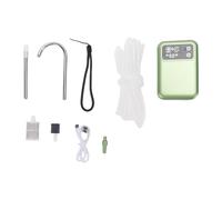 Smandy Pompe à Oxygène de Pêche Portable, Pompe à Eau Rechargeable avec Lumière LED et Capteur Intelligent pour Aquarium Camping en Plein Air