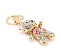 Smandy Porte-Clés Ours, Joli Porte-Clés Décoratif en Strass avec Strass Importés pour une Organisation Adorable des